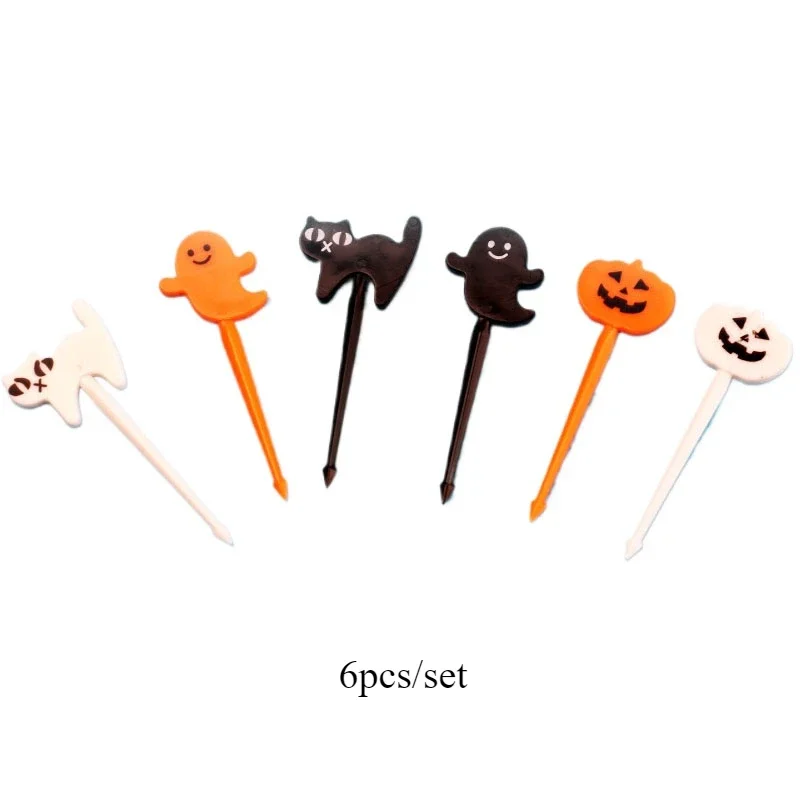 Halloween Themed Decorative Toothpick Set - Pack of Festive Designs