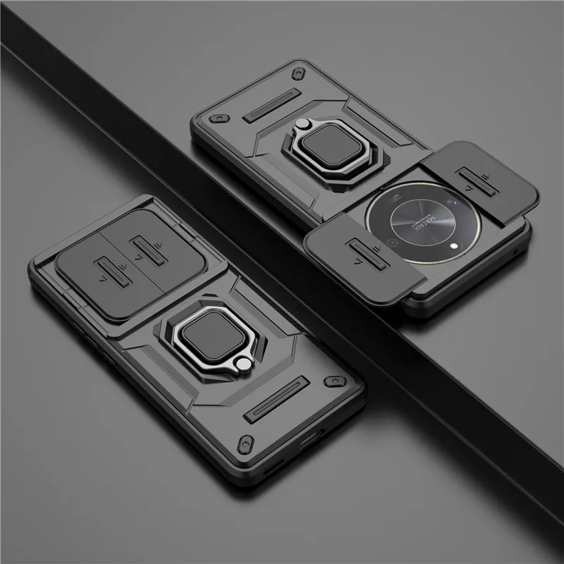 Per Honor Magic6 Lite Case Magic6 Lite 5G Cover Slide Camera Protector Paraurti Ring Holder Custodie Per Telefoni Honor Magic 6 Lite Funda