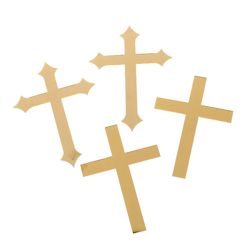 Description Picture 3 of item5pcs Creative Christian Cross Cake Topper Acrylic Cake Decorations God Bless Cake Topper Party for Baking Cake Party Supplies