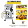 VEVOR 10/15/20/30 Qt Commercial Food Mixer with Timing Function  Stainless Steel Bowl Heavy Duty Electric Food Mixer Pizzeria 3