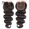 Unice Hair 100% Brazilian Human Hair Body Wave 8-18 Inch 4*4 Lace Closure Natural Color Remy Hair Weaving 1PC Free Shipping 1