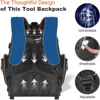 Backpack Tool Bag Tool Backpack Heavy Duty Organizer, Water-resistant HAVC Backpack Electrician Box with Molded B 6