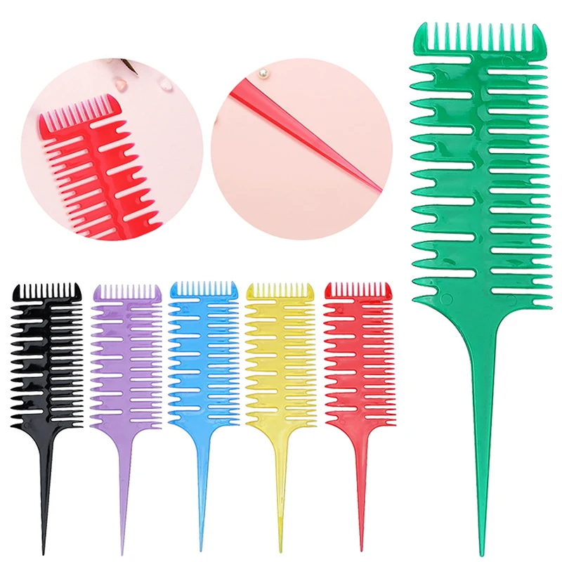 

12pcs Professional Hair Dyeing Comb Weaving Hair Brush Sectioning Highlight Comb Barber Fish Bone Comb Salon Hair Styling Tool