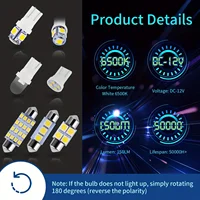 42Pcs T10 5050 Car LED Light Bulb Interior Dome Trunk License Plate Lamps Kit White for Bmw E53 E60 E90 LED Lamp - Image 5