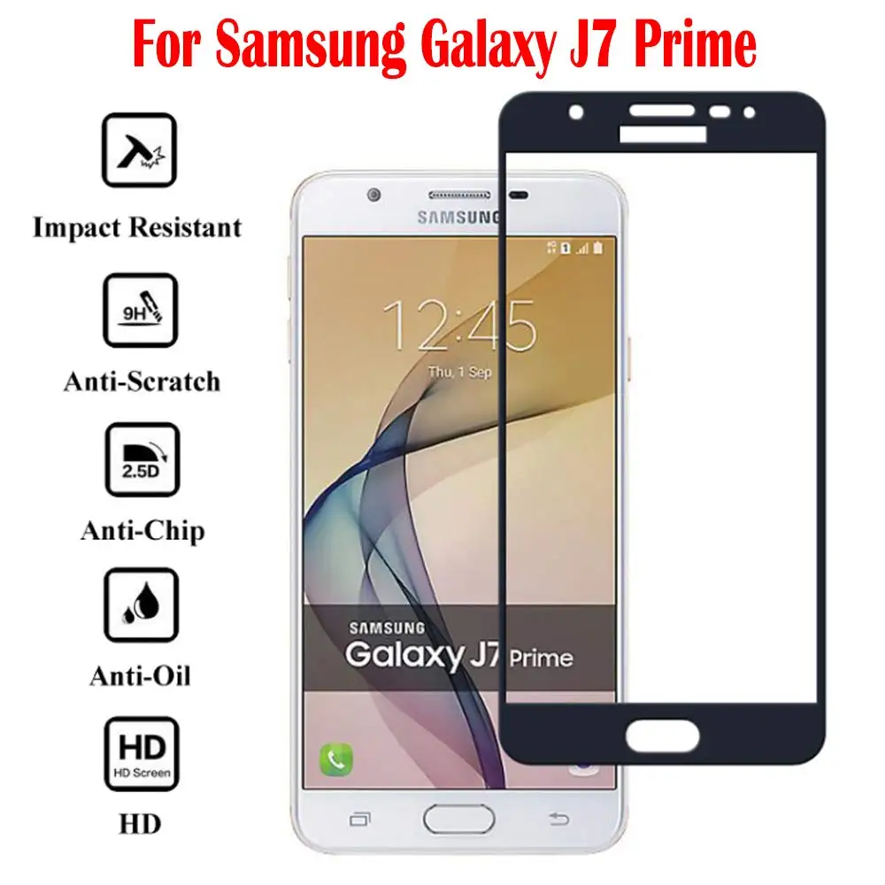 

2PCS 9H 3D full Cover Tempered Glass For SAMSUNG Galaxy J7 Prime Screen Protector Film For SAMSUNG Galaxy J7 Prime HD Glass