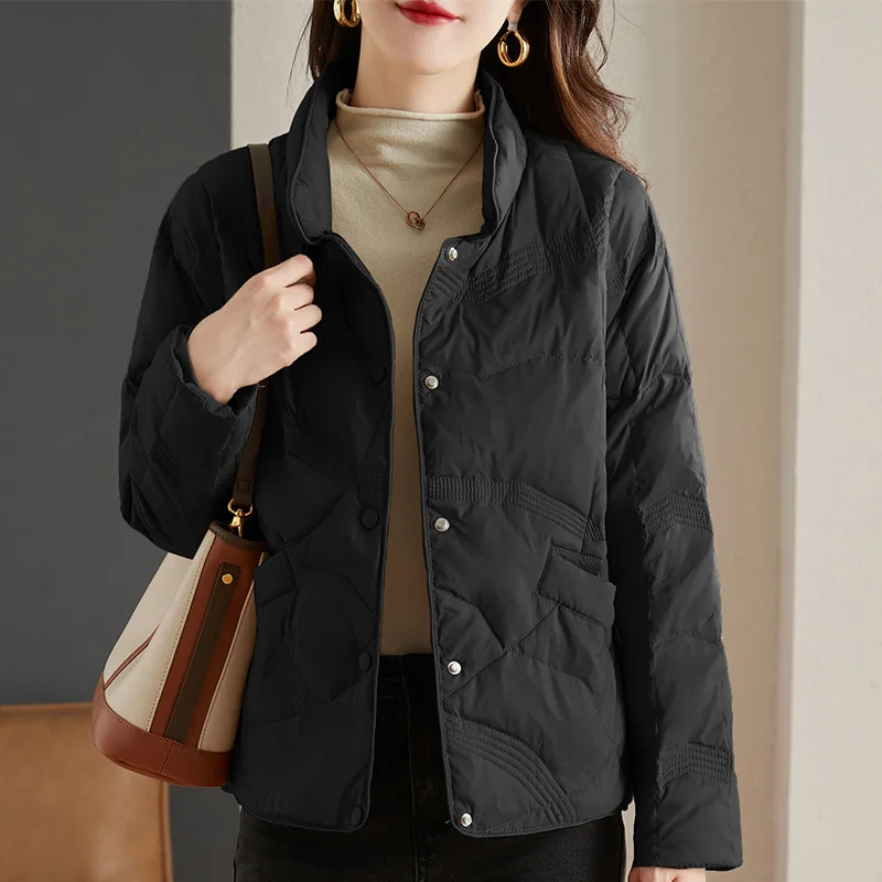 Cotton Coat for Women, Short Model Down, Warm, Sandwich, Cotton Clothing, Ladies Winter Jacket, New