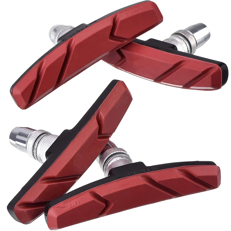 Brake Pads Bicycle Silent Brake Pads Cycling V Brake Holder Rubber Pad For Long-lasting Performance