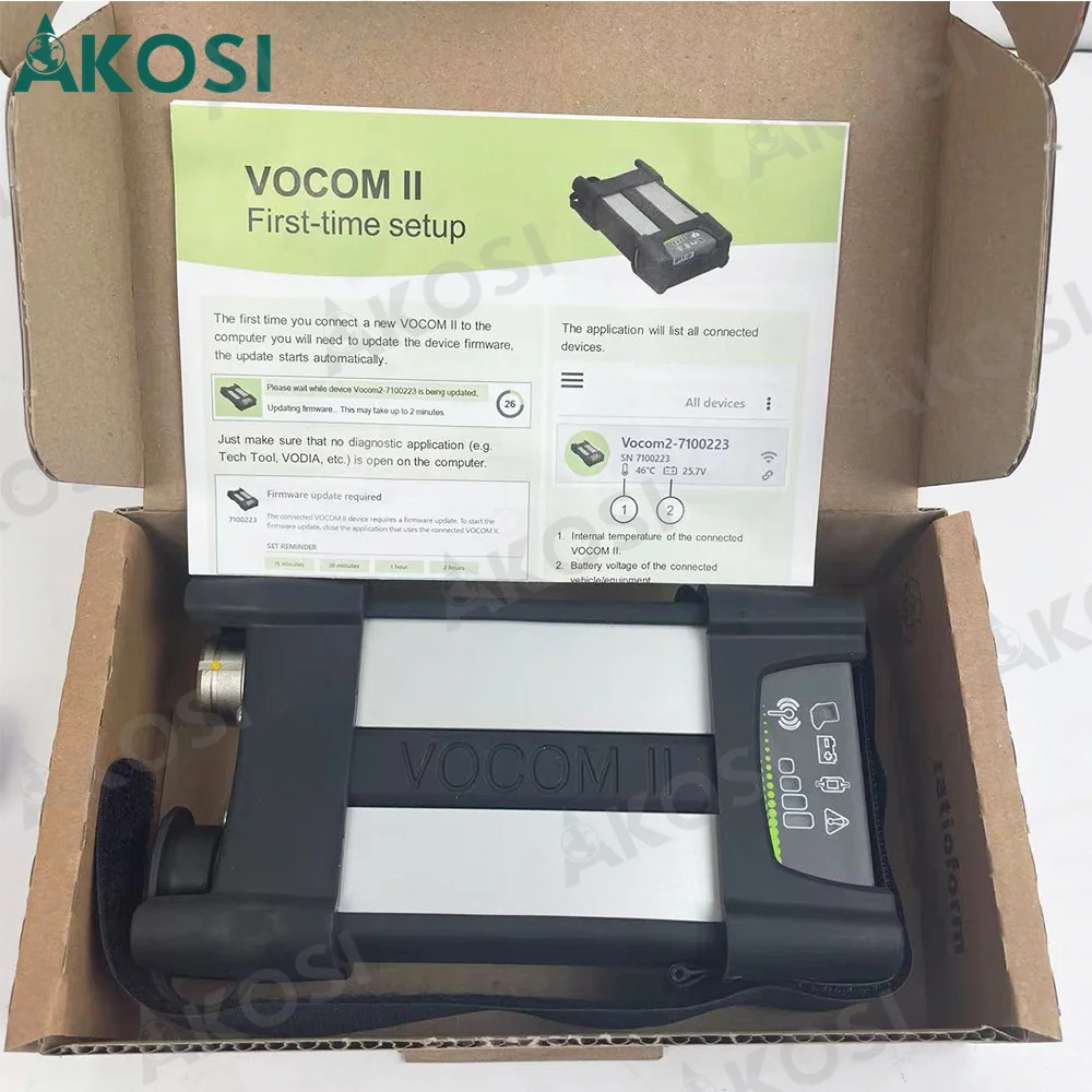 

V2.8.150 PTT Original Vocom II 88890400 Premium Tech Tool DEV2 for Volvo for Renault Construction Truck Diagnostic Tool