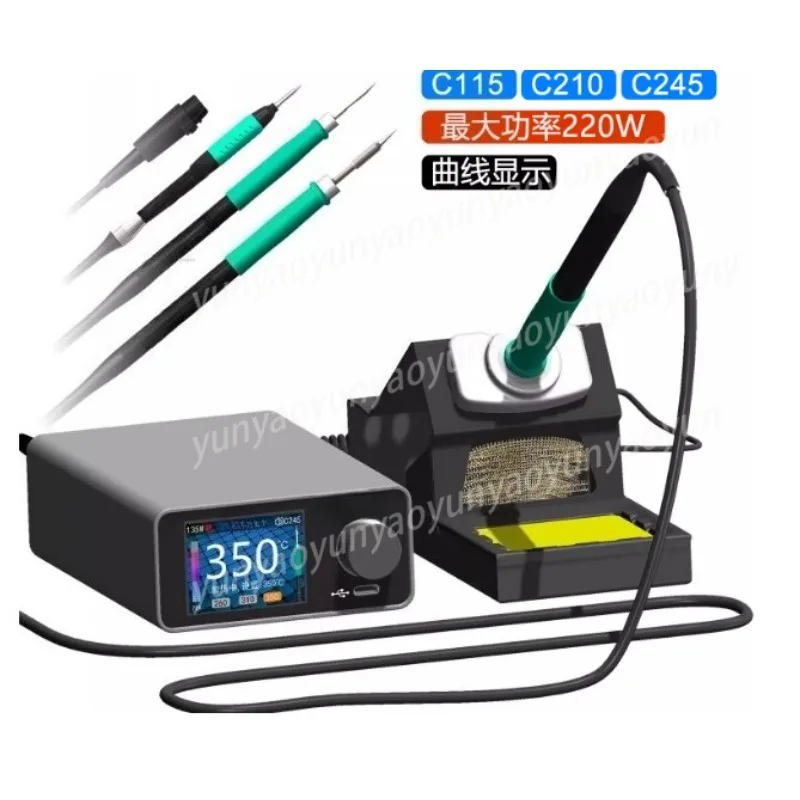 C245C210C115T12 일정한 온도 곡선 용접 테이블 폴라 퍼싱 GEEBOON 유지보수 전기 납땜 인두 오버 203/936