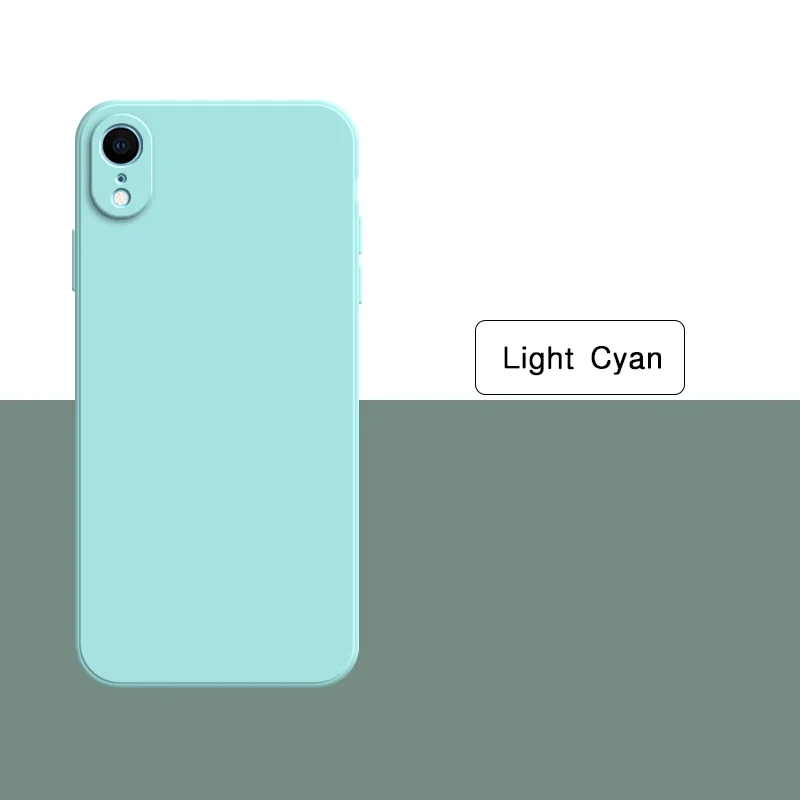 Premium Liquid Silicone Phone Case - Soft Solid Color Back Cover