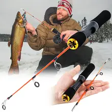  Sougayilang Ultralight Winter Shrimp Ice Fishing Rod Portable Winter Fishing Rod Spinning Casting Ice Winter Fishing Pole Tackle 