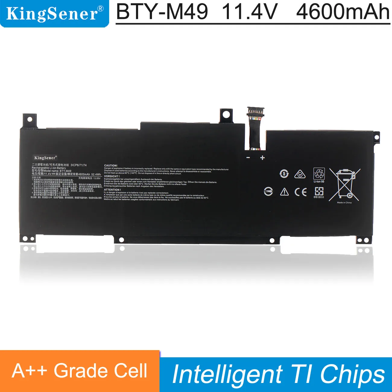 Bateria do Portátil para Msi Bty-m49 Kingsener Prestígio 14 A10sc057ru A10sc-009 A10rb-015cn I710710u A10ras A10m Ms-14c1 Ms-14d1