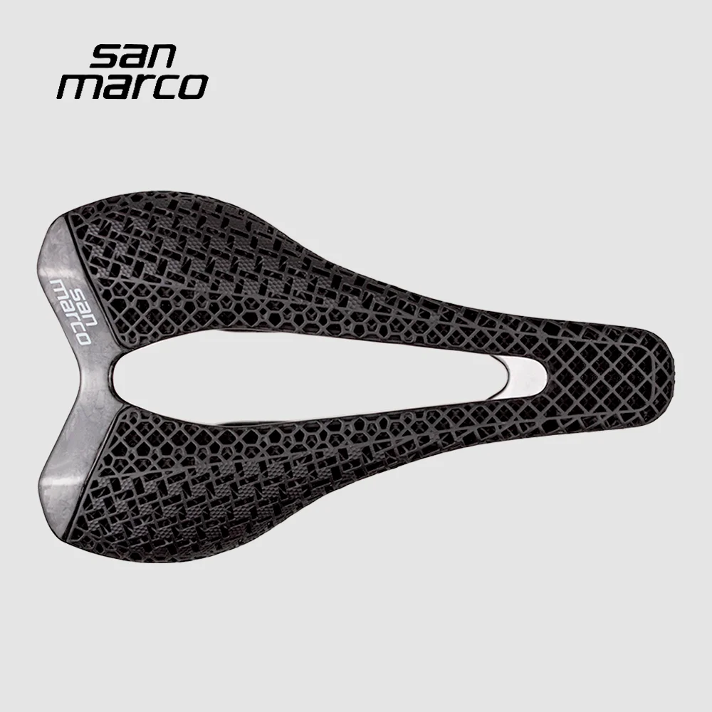 3D-Gedruckter San Marco Saddle SLR Rennrad- und MTB-Carbonfahrradsattel 245*145mm Fahrradsitze Ultraleichte Atmungsaktive Fahrradteile – Detail 6