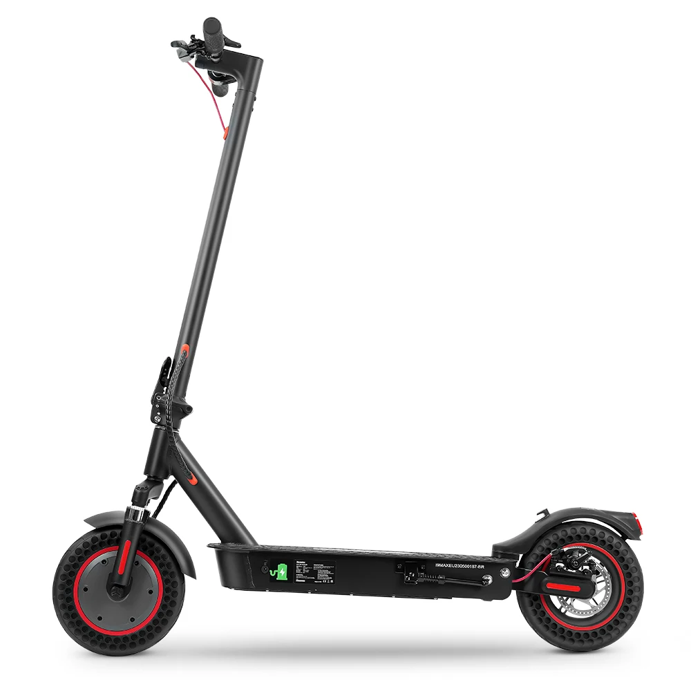 Monopattino Elettrico iScooter i9Max con Pneumatici a Nido d'Ape da 10'', Motore 500W, Batteria 36V/10AH, Velocità Massima 30KM/H, Pieghevole, Leggero per Pendolari - immagine 4