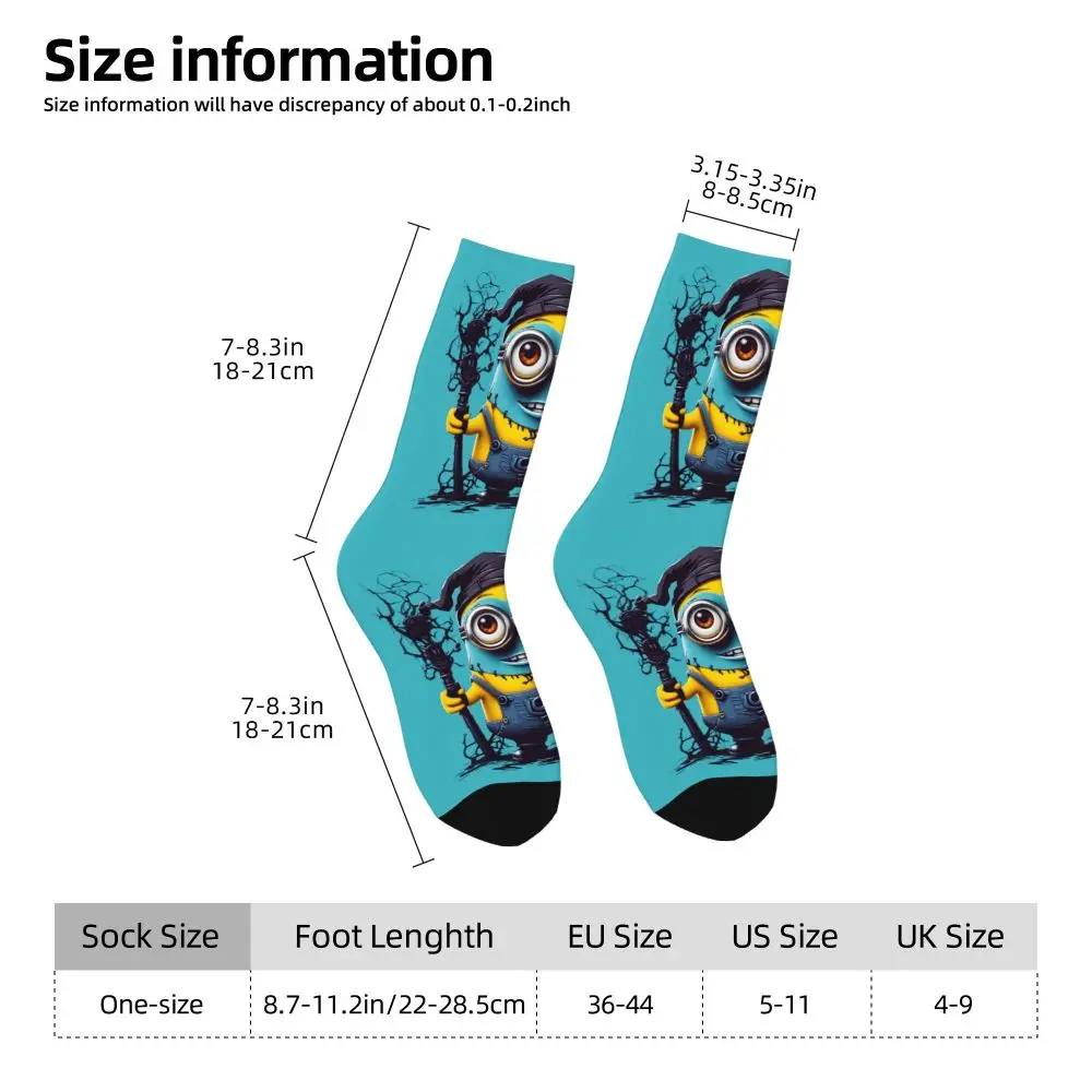 Custom Cool Print M- Minions Cartoon Socks for Women Men Stretchy Summer Autumn Winter M- Minions Bananas Crew Socks 55 Sd859507266524e4bbd05f35671f7a1ceO