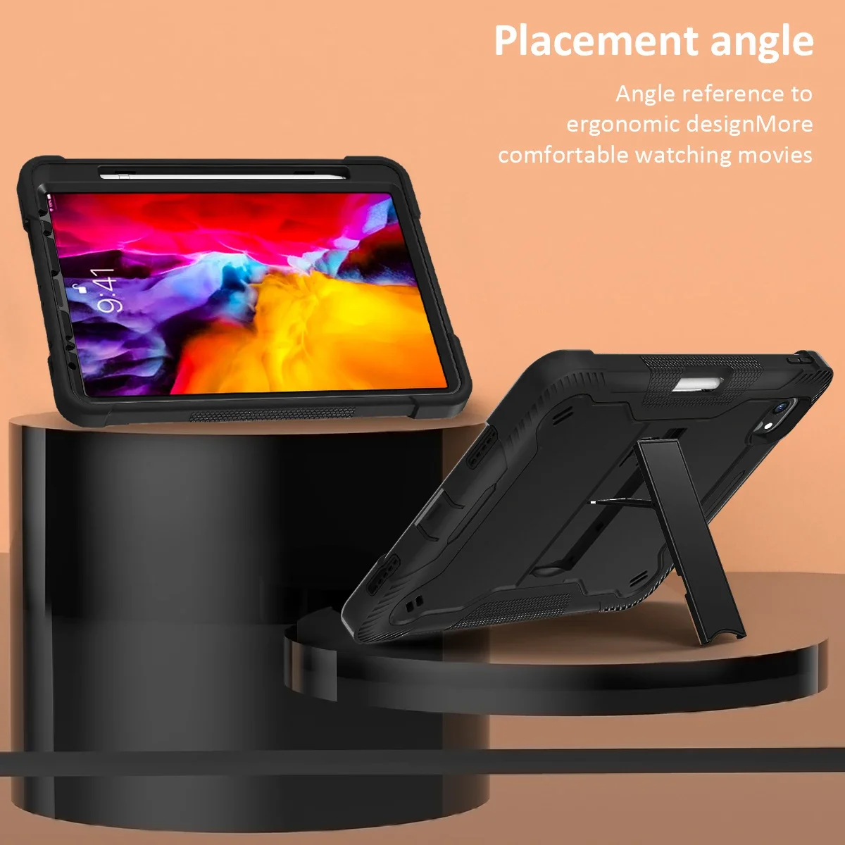 Ultimate Shockproof Kickstand Case with Apple Pencil Charging Support
