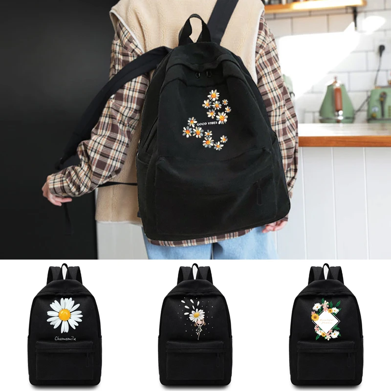 New Backpack Version Daisy Printed 
