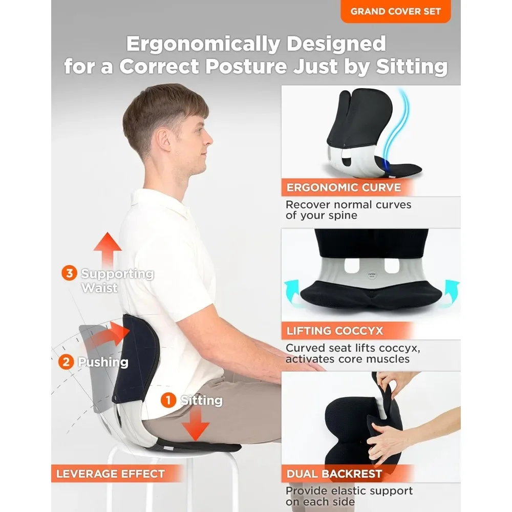 Dr Trust Back Support Cushion For Dining Chair Lower Back Pain