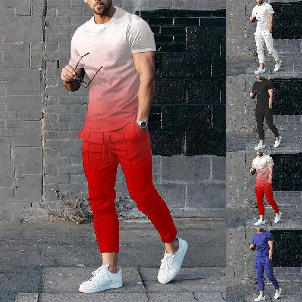 

Brand New Mens Tracksuits 2 Piece Outfit Sweat Suit Casual Jogging Suits Athletic Set