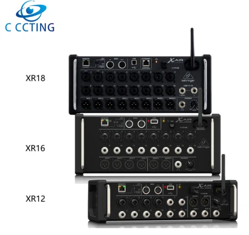Behringer X Air Xr18 Xr16 Xr12 Mixer Digitale Con Montaggio Su Rack Per Tablet Ipad/Android Con Preamplificatori Midas, Interfaccia Audio Wi-Fi E Usb