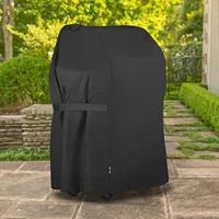 Dust-proof Waterproof Rain-proof and Sun-proof Cover Barbecue Oven Cover UV Resistant Heavy Duty Carbon BBQ Grill Cover 1
