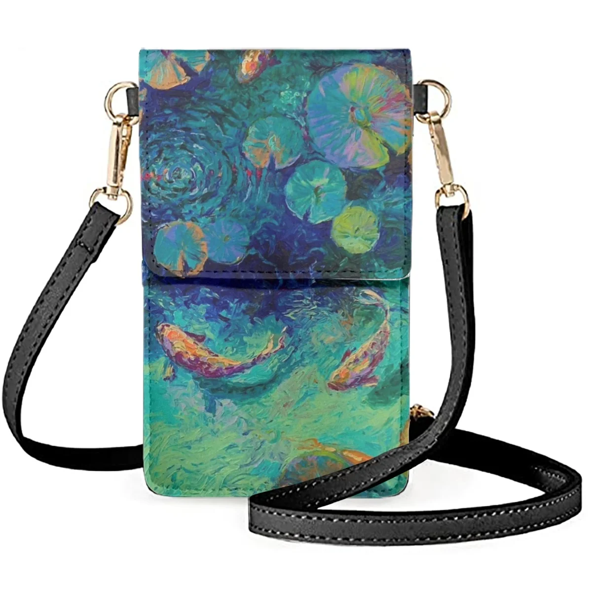 

Модная женская сумка-мессенджер с искусственным рисунком