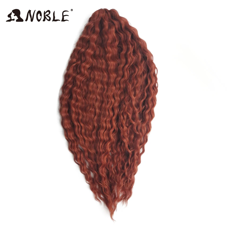 Noble Synthetic Hair Cosplay Water Wave 24Inch Twist Crochet Hair Braid Hair Ombre Blonde Pink Deep Wave Braiding Hair Extension