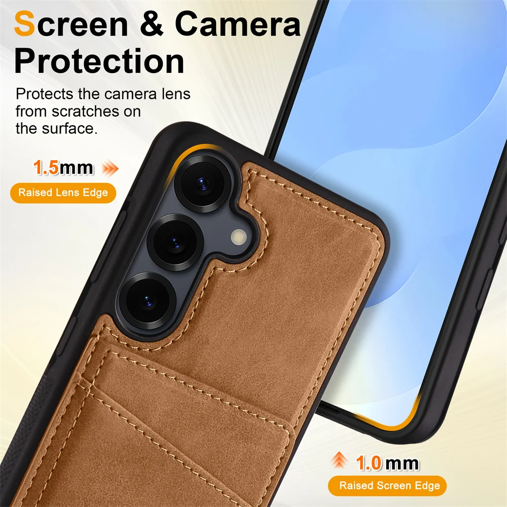 Luxury Card Holder Phone Case Cover, Enhanced Protection and Style