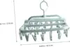 Drying Rack Foldable Clothes Drying Rack Drip Hanger Plastic Hanging Drying Rack with 32 Clips for Clothes Underwear Socks 3