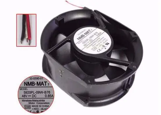 

NMB-MAT 5920PL-09W-B76 DW0 AC 48V 0.85A 172x150x50 мм 3-проводной Вентилятор охлаждения сервера