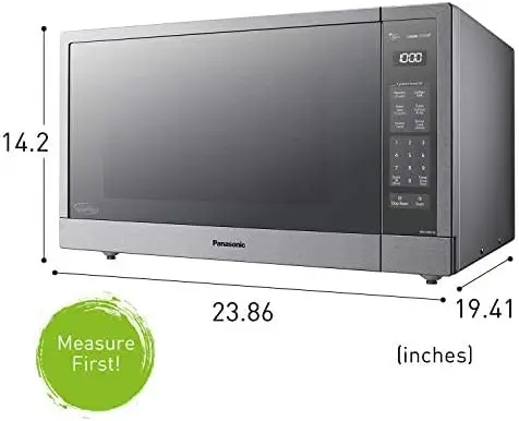 Microwave Oven Stainless Steel Countertop/Built-In Cyclonic Wave with Inverter Technology and Genius Sensor 2.2 Cu. Ft 1250W 5