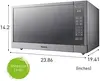Microwave Oven Stainless Steel Countertop/Built-In Cyclonic Wave with Inverter Technology and Genius Sensor 2.2 Cu. Ft 1250W 5