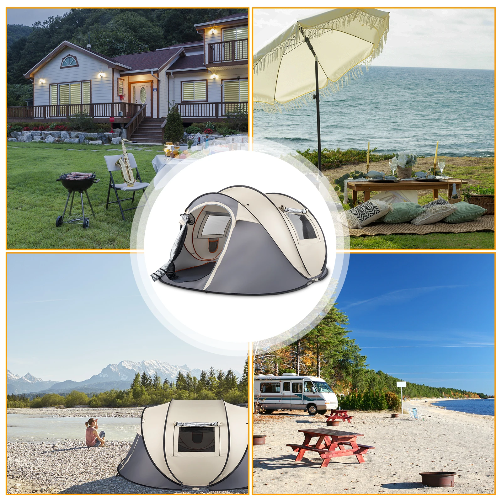 4 Person Pop Up Tent 2