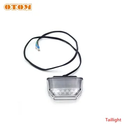 LED Motorcycle Rear Fender Tail Light and License Plate Lamp, 12V Brake Stop Light (TailLight)