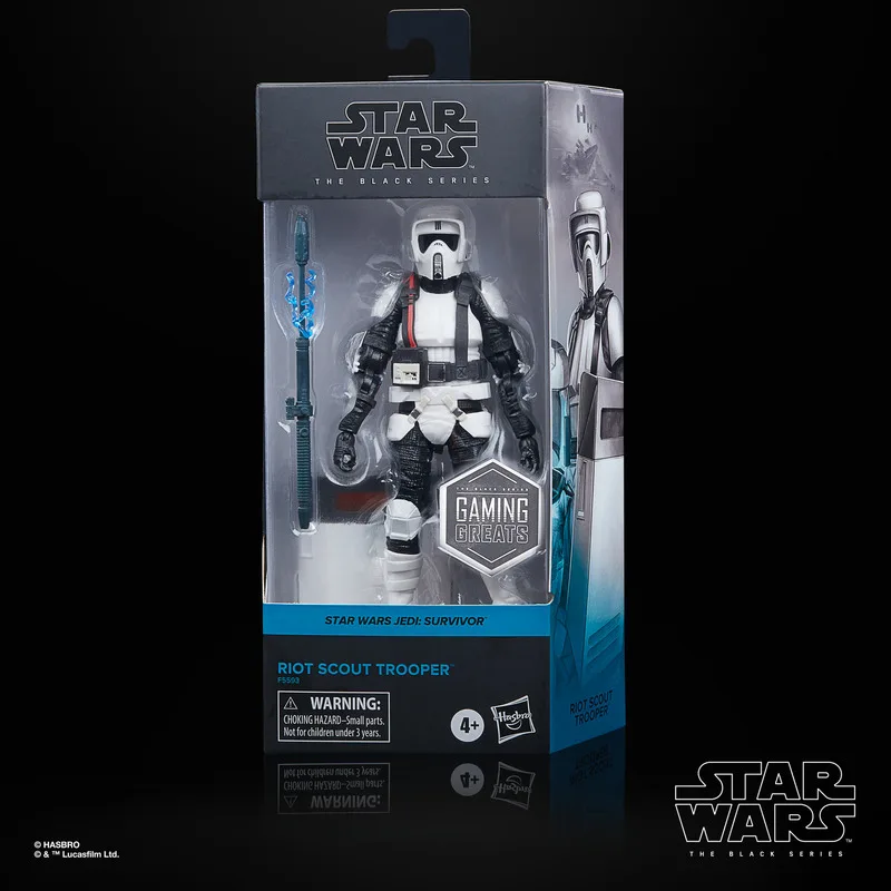 

New Original Star Wars Black Series 6 Inch Riot Scout Trooper Trooper Game Jedi Fallen Model Toys In Stock
