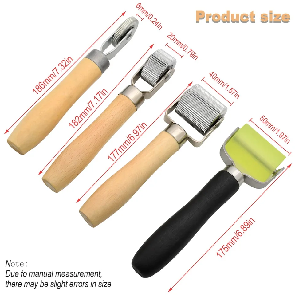 Sound Roller, Sound Deadener Roller Tool Car Sound Deadening Roller Sound Deadener Roller Set, Seam Roller 4 Pcs G