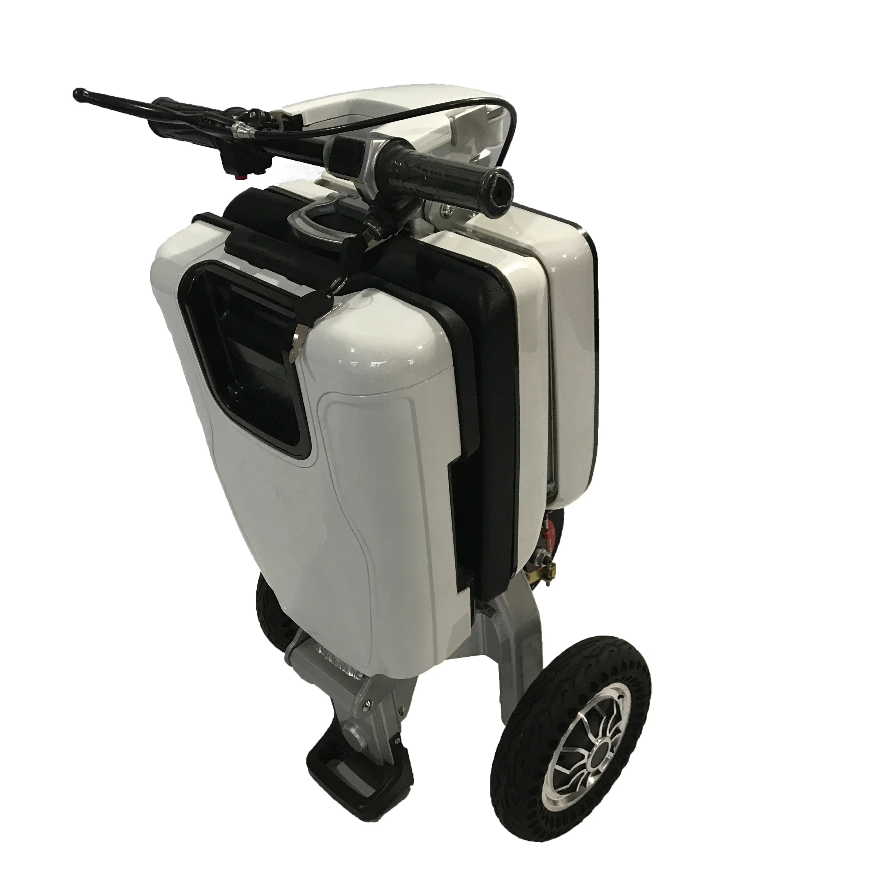 Materiali In Alluminio Pieghevole Scooter Elettrici Portatili Per La Mobilità 350W Motore 3 Ruote Scooter Elettrico Con Sedile Per Anziani Adulti