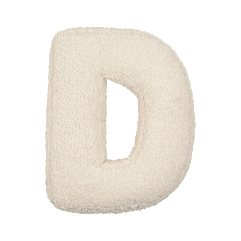 Letter Shaped Throw Cushion Soft Lamb Wool Cashmere Letter sofa pillow for Couch sofa cushion
