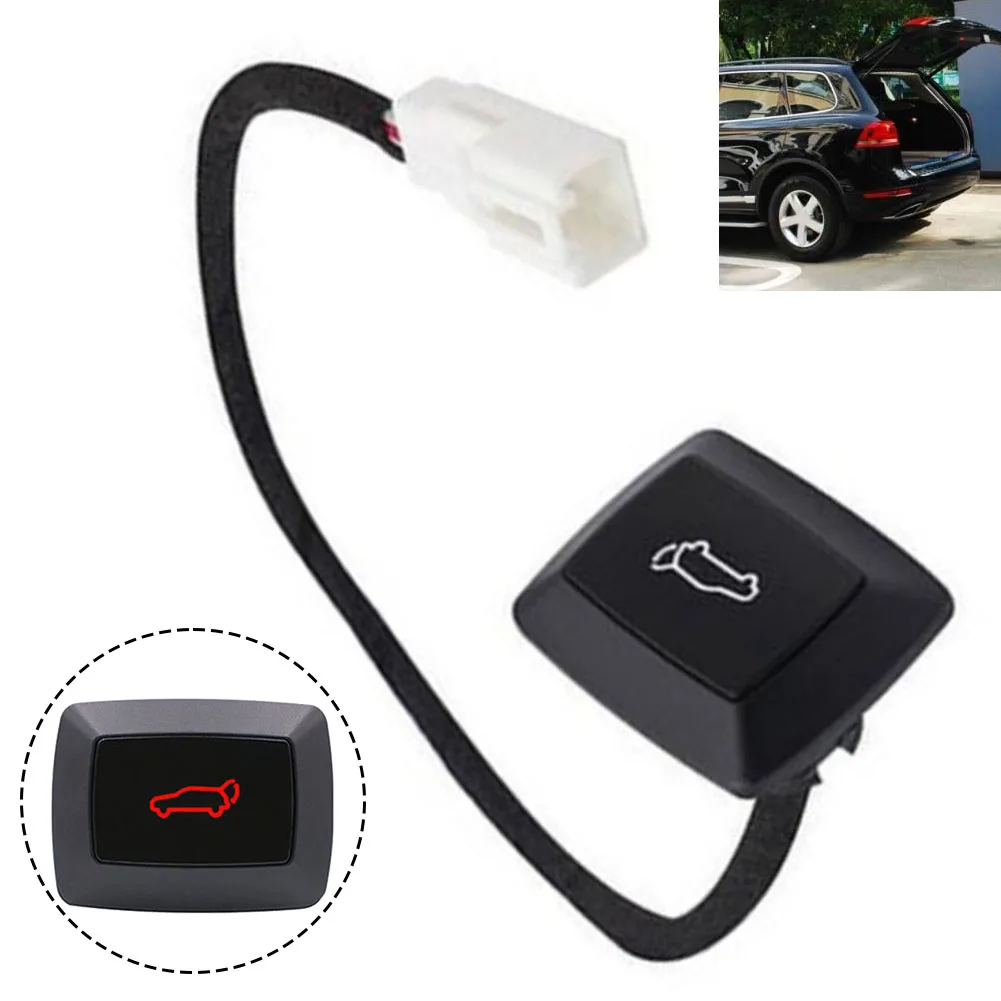 

Spare Car Door Lock Electric Tailgate Release Trunk Switch Button Accessories Black High Quality Reliable Sturdy Convenient