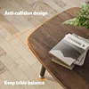 Folding Coffee Table Small Coffee Tables for Living Room Farmhouse Portable Table for Small No Assembly 39.3 * 19.6 * 17.7IN, 5