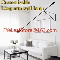 Customized Italian Flos 265 long arm wall lamp designer Nordic industrial wind rocker long pole minimalist art reading lamp 1