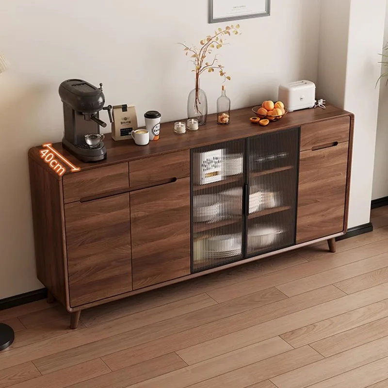 Display Luxury Sideboard Storage Living Room et Table Modern Kitchen Cabinets Wooden Credenza Da Soggiorno Kitchen Furniture