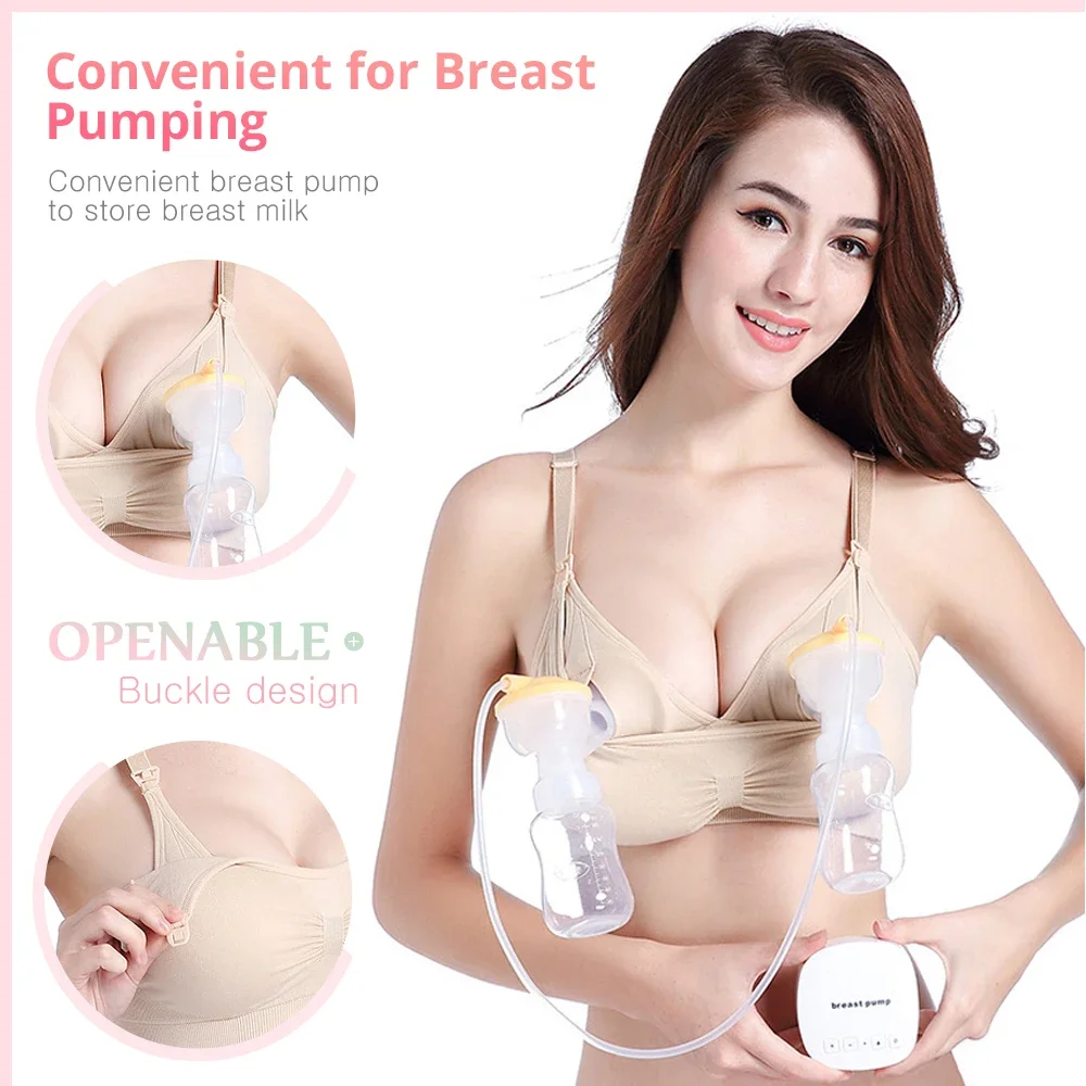 Nursing Bra Breast Pump Special Maternity Bra Hand Free Pregnancy Clothes Breastfeeding Accessories Pumping Bra Can Wear All Day 2