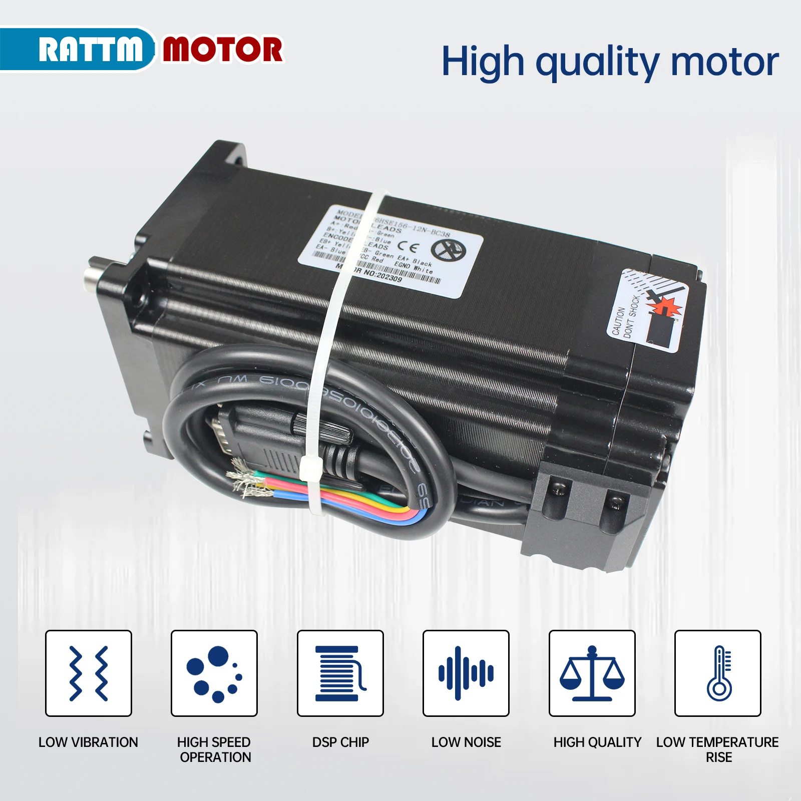 폐쇄 루프 서보 모터 Nema34 L-154mm 6A 폐쇄 루프 12N.m 및 2HSS86 하이브리드 8A 스텝 서보 드라이버 CNC 컨트롤러 키트