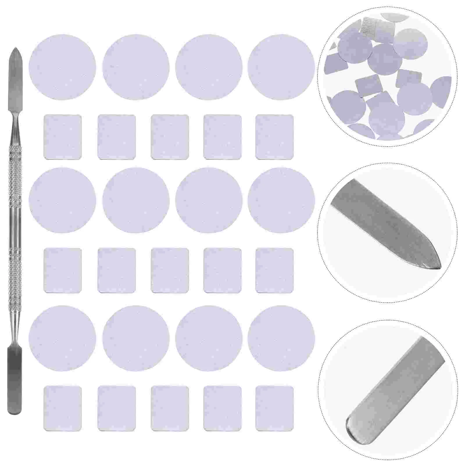 

56Pcs Square Round Metal Sticker Eyeshadow Magnetic Makeup Palettes with Spatula