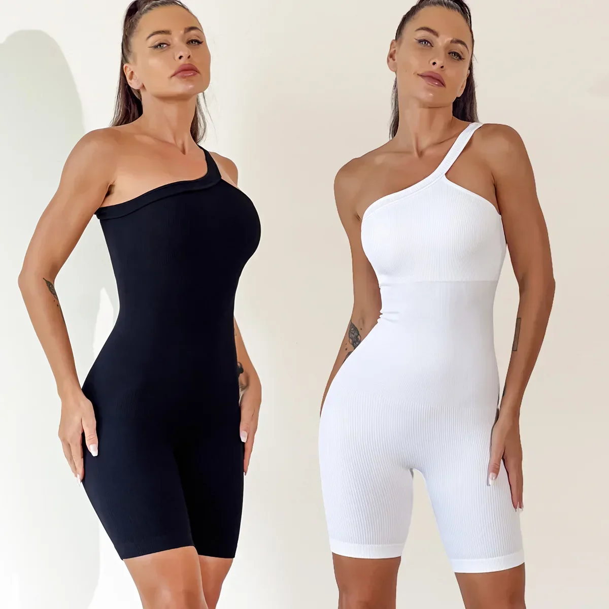Mid-Length Sleeve Hip Lifting Bodycon Jumpsuit main image 1