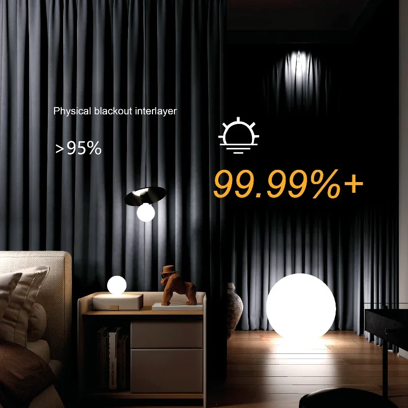 Grey Blackout Curtains Thermal Insulation Cotton Linen Drapes for Bedroom Living Room Sunshade Luxury Custom Window Treatments Blackout Curtains