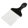 Black Fist Afro Pick Metal Wide Teeth Hair Comb For Volumizing Hair Styling Anti-static Comb Brush Detangling Comb 3