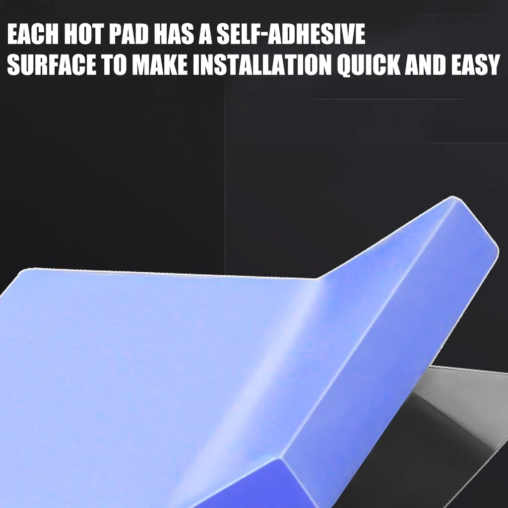 100-Pack Soft Silicone Thermal Conductive Pads for High-Temperature Resistance