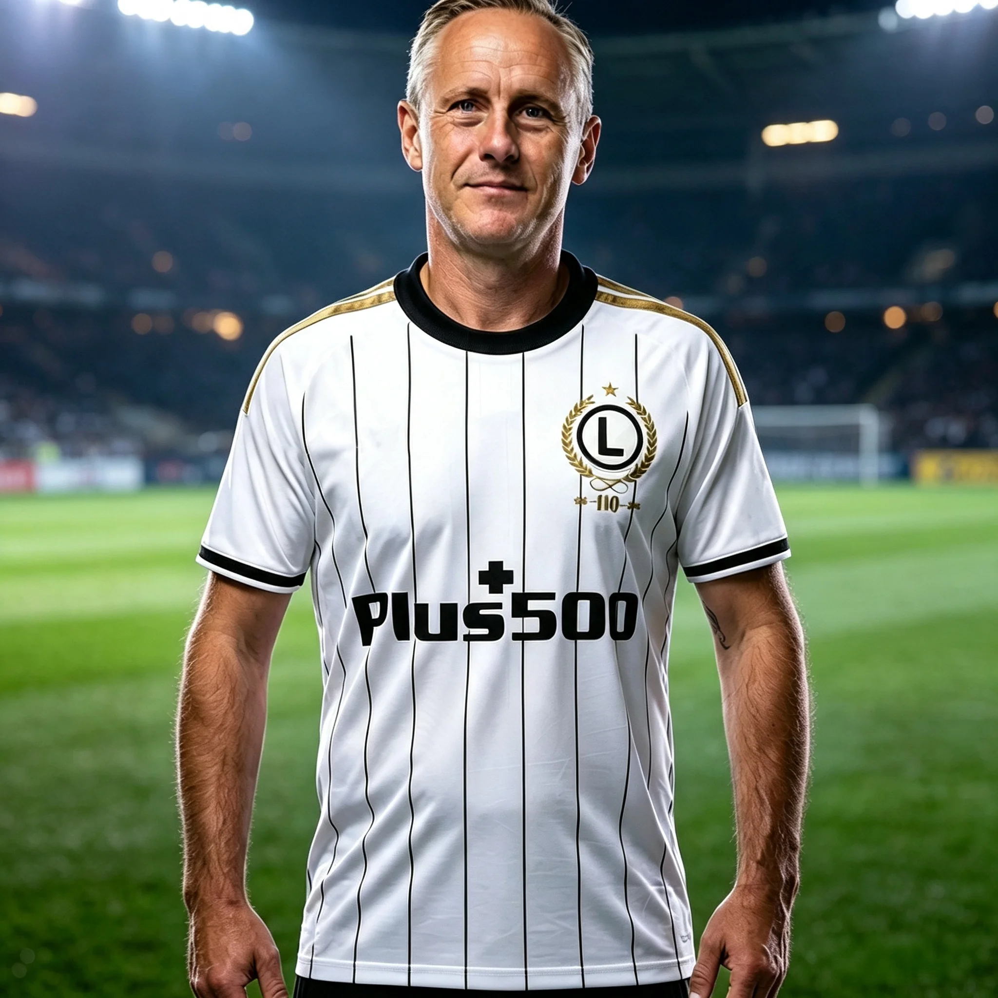 Polen Legia Warszawa 3D-Druck Fußballtrikot Herren Sommer Sport Fußball-Fans T-Shirt Atmungsaktive Schnelltrocknende Kleidung Unisex